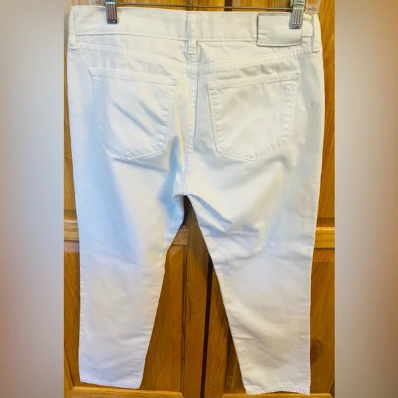LRL Lauren Jeans Co Woman's White Boyfriend‎ Fit Size 32X35 - Picture 5 of 8